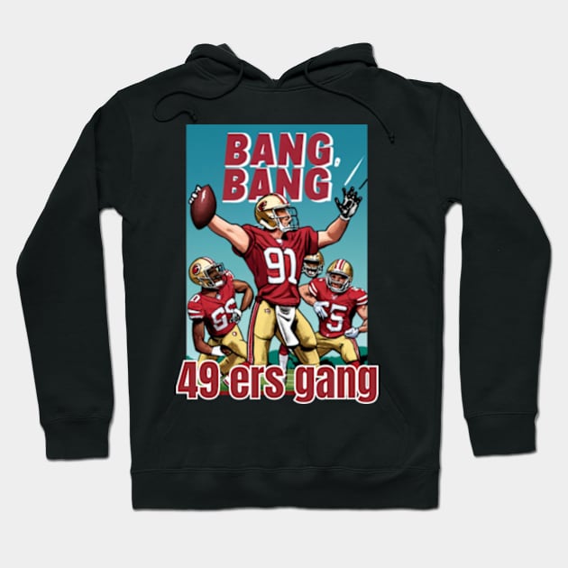 49 ers victor design,go niners Hoodie by Nasromaystro